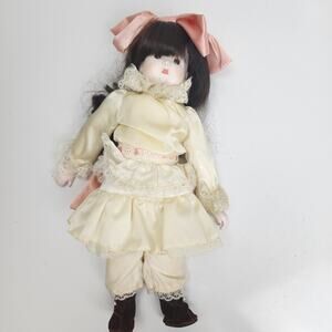 The Classics Collectible Dolls by RUSS Style #1630 Cecelia Porcelain Girl Doll